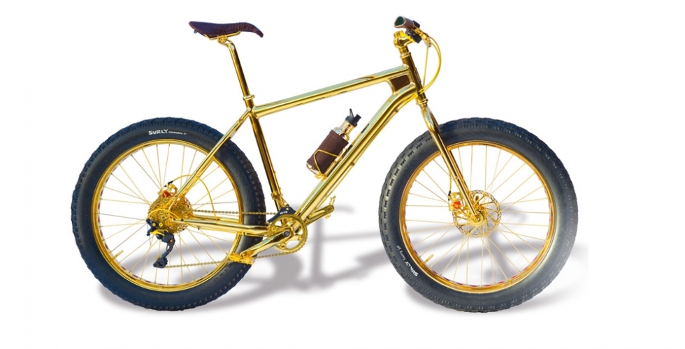 أغلى دراجة هوائية مرصعة بالذهب