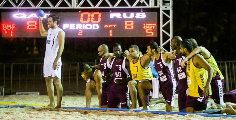 المنتخب القطري لكرة اليد الشاطئية يعود بالبرونزية العالمية