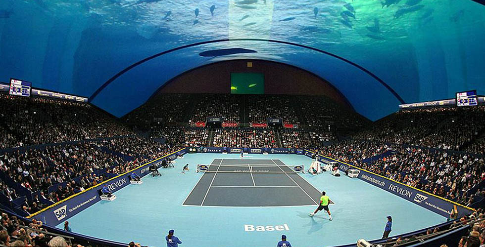 ملعب تنس تحت الماء قريباً في دبي 