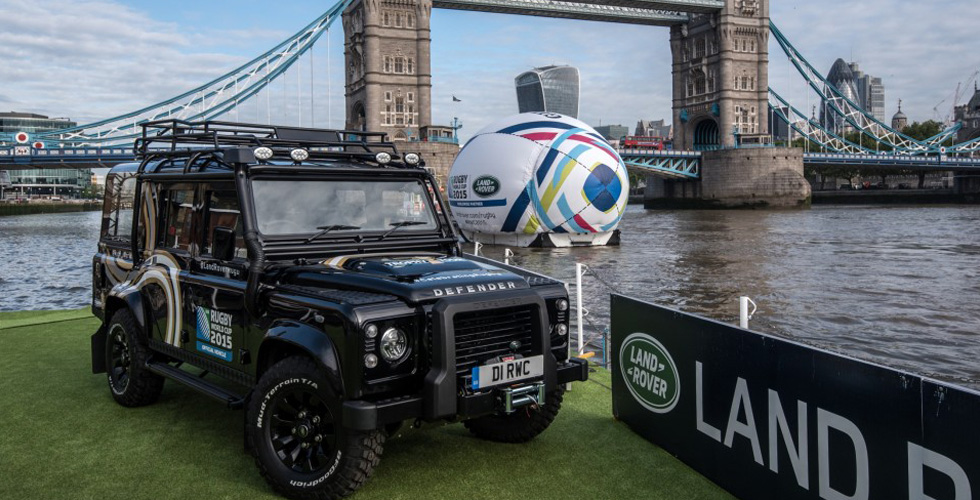 لاند روفر تصدر سيارة خاصة لحمل كأس العالم في الركبي