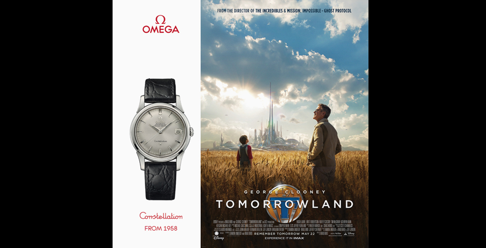 كلوني يتألّق بساعة اوميغا في فيلم Tomorrowland