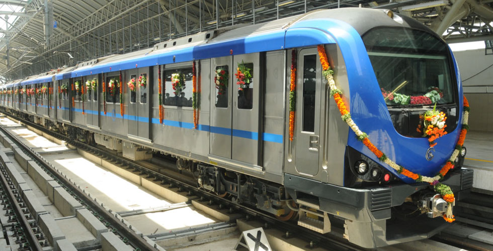 أول مترو لألستوم يدخل السوق في الهند