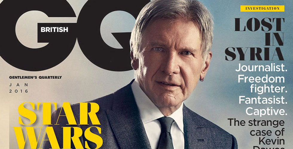 الممثل Harrison Ford يتصدّر مجلّة British GQ 