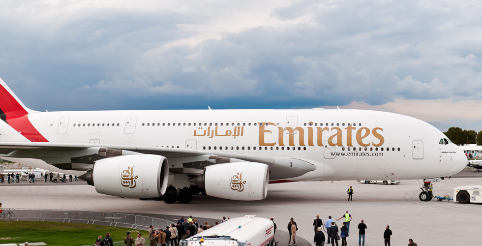 A380 الاماراتية نحو جوهانسبرغ