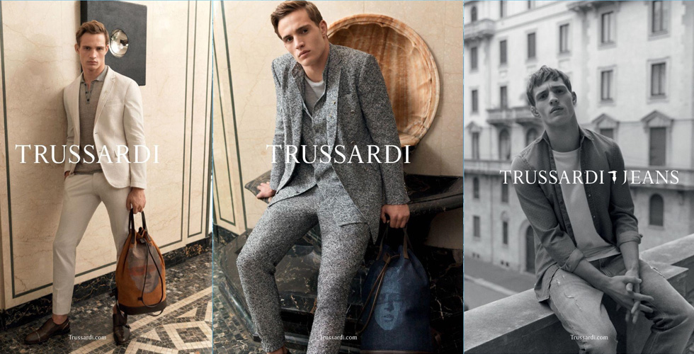 جوليان شنايدر في حملات Trussardi 