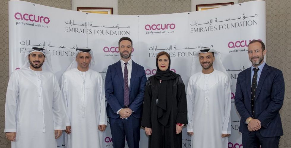 مؤسسة الإمارات توقع مذكرة تفاهم مع أكيورو - دبي 