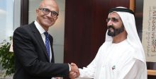 لقاء حاكم دبي ورئيس مايكروسوفت