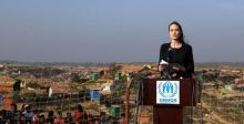 أنجلينا جولي تناصر قضية لاجئي الروهينجا